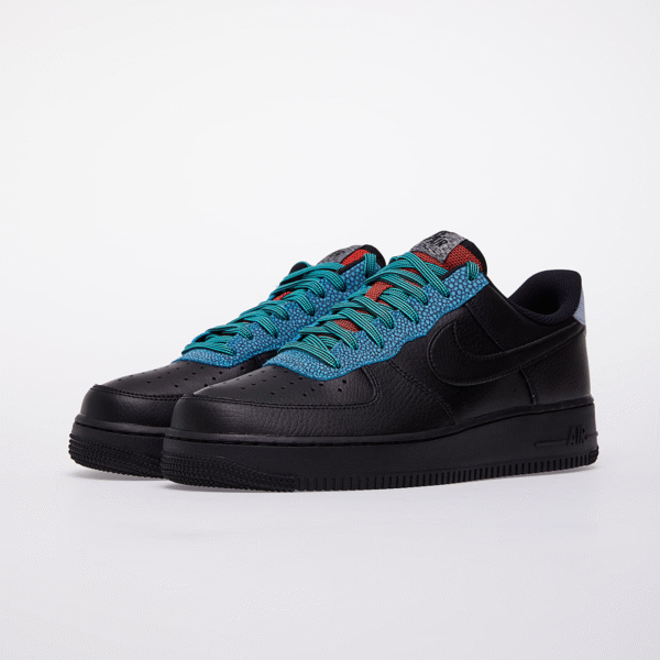 Nike Air Force 1 First Copy Shoes Black Orange Obsidian Replica
