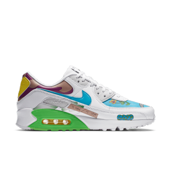 Air Max 90 Flyleather Replica – Ruohan Wang Multicolor | Nike First Copy Shoes