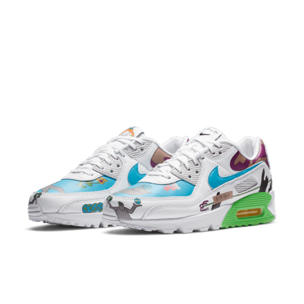 Air Max 90 Flyleather Replica – Ruohan Wang Multicolor | Nike First Copy Shoes