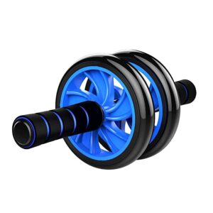 Double Exercise Wheel Ab Roller for Men & Women Perfect Abdominal and Stomach Exercise for Total Body Carver Fitness Workout for Home Anti-Skid Roller Exerciser for Unisex