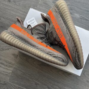 Adidas v2 350 Grey Orange first copy shoes