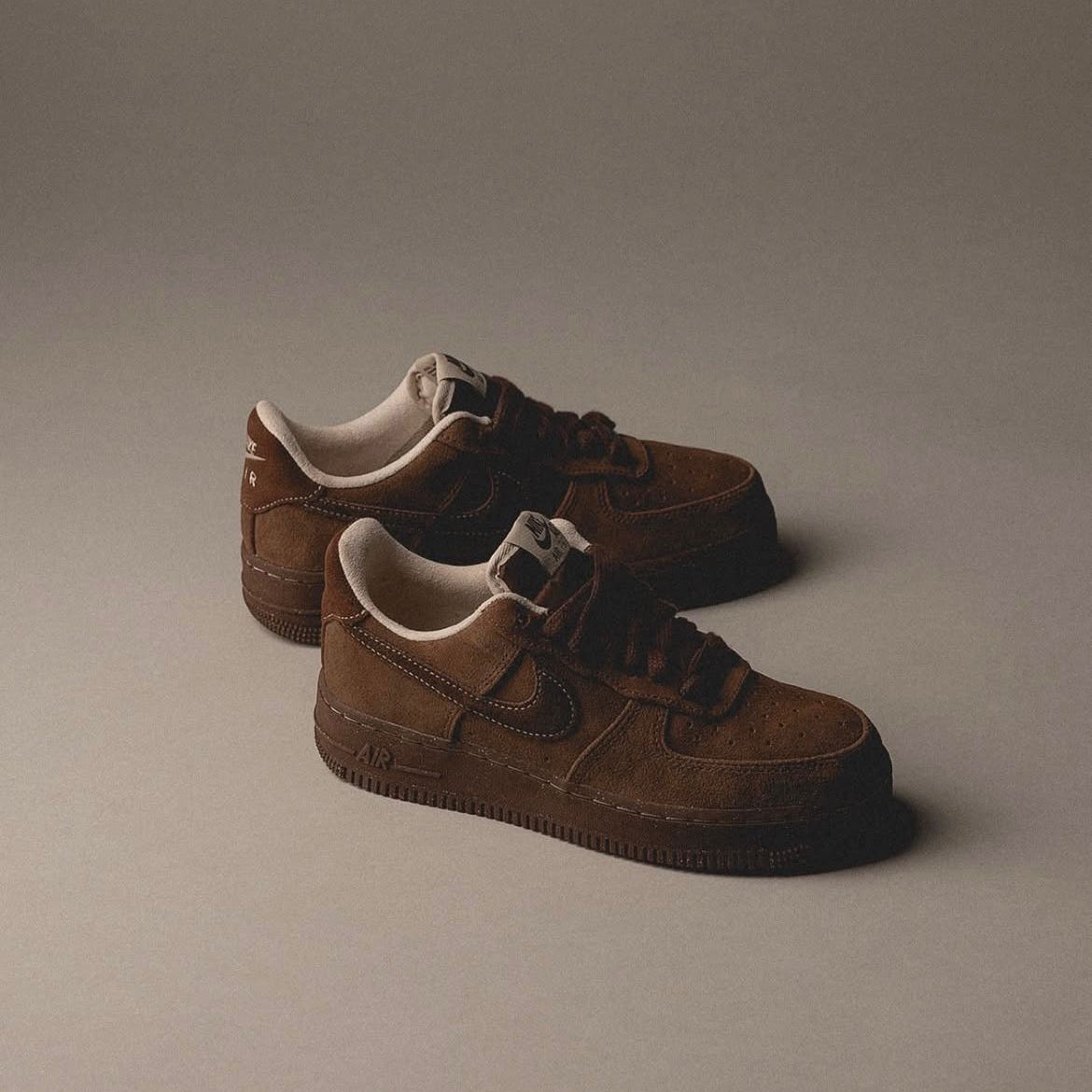 Nike Airforce 1 Cacao Wow low Top Leather Quality Brown First Copy Shoes - Image 4