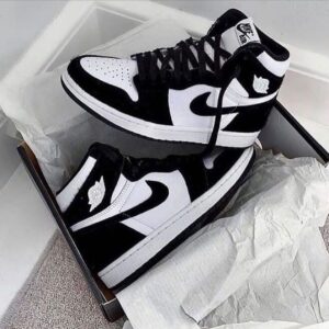 Nike Air Jordan first copy shoes Retro1 High Leather Quality For Panda