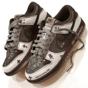 Nike SB Dunk Low X First Copy Shoe Chrome Hearts” for Boys