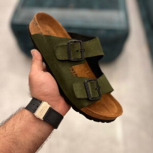 Birkenstock Slides Leather First Copy Slipper