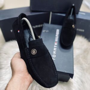 TOMMY HILFIGER SUEDE Moccasins Faux Leather Upper Material First Copy Shoe 