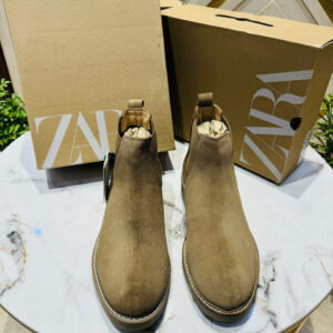 Zara Chelsea Boots Suede Leather For Men Shoes 